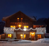 Vue de nuit chalet de pont Peyron l'Ours