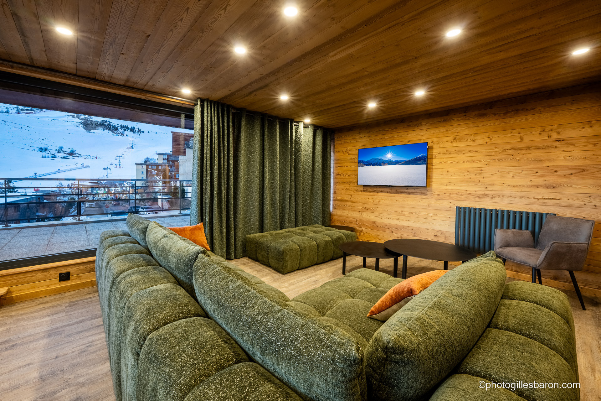 Le 180 Appartement 5 pièces 12 personnes Bellevue E46_Orcières - © Gilles Baron Le 180 Appartement 5 pièces 12 personnes Bellevue E46_Orcières