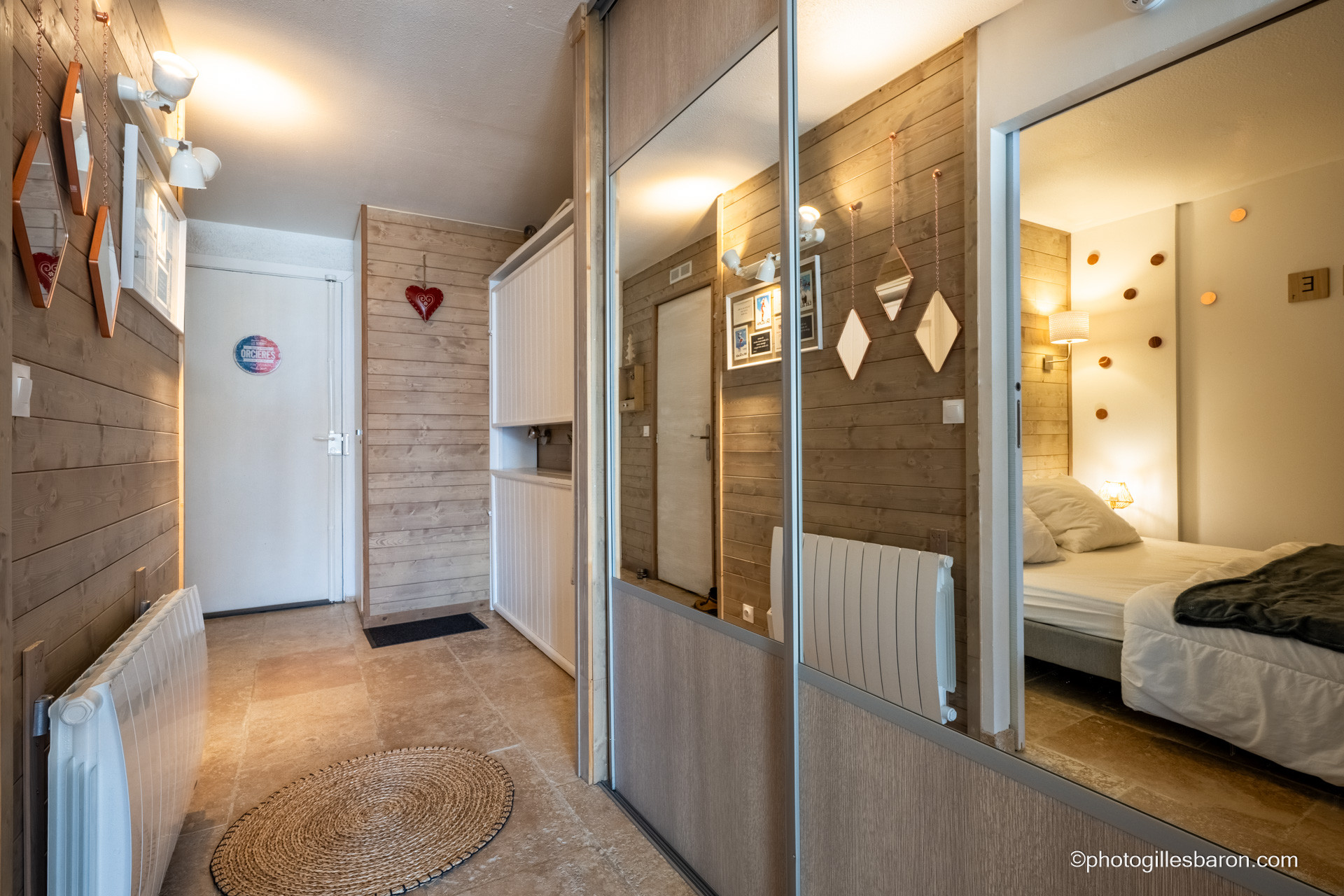 Studio cabine 2/4 personnes Le Cocooning Les Eaux Claires_Orcières - © Gilles Baron Studio cabine 2/4 personnes Le Cocooning Les Eaux Claires_Orcières