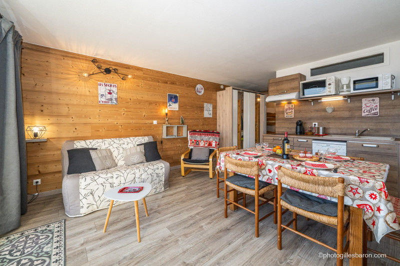 Studio cabine 4 personnes Eaux Claires n°2_Orcières - © G.Baron Studio cabine 4 personnes Eaux Claires n°2_Orcières