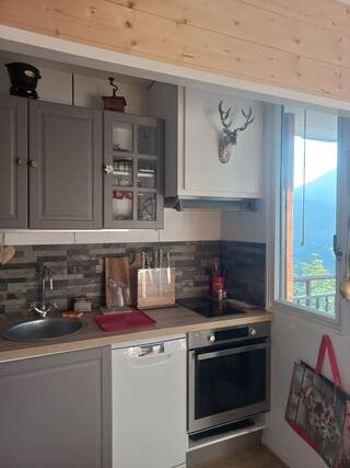 Appartement 2 pièces cabine Casse Blanche 25_Orcières - © Galy Appartement 2 pièces cabine Casse Blanche 25_Orcières