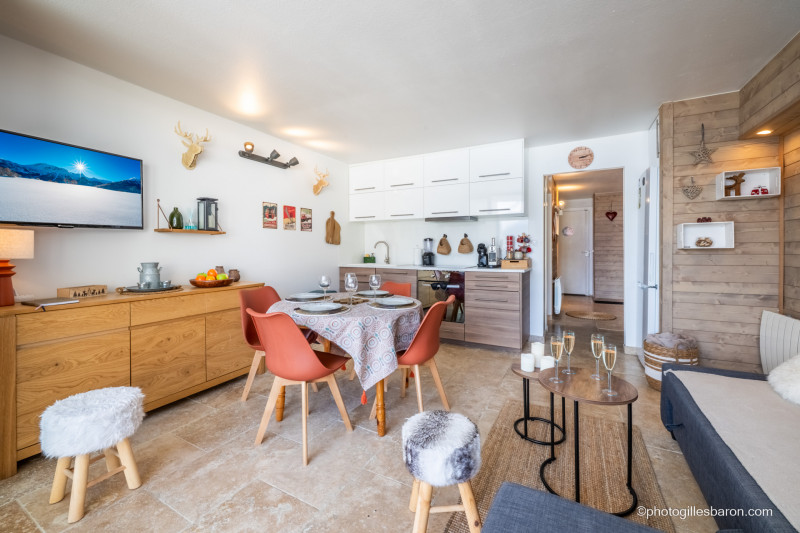 Studio cabine 2/4 personnes Le Cocooning Les Eaux Claires_Orcières