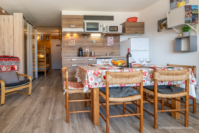 Studio cabine 4 personnes Eaux Claires n°2_Orcières - © G.Baron Studio cabine 4 personnes Eaux Claires n°2_Orcières